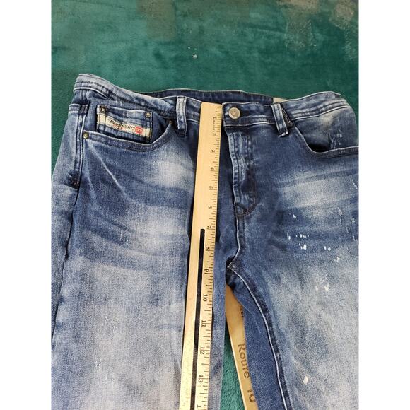Diesel Jeans Size 16 Youth Girls Blue Pants Stretch Waykee J Mid Rise Straight - Picture 8 of 14
